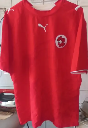 Camisa Suíça Puma Copa 2006 Alemanha Made in Romênia Frete Gratis