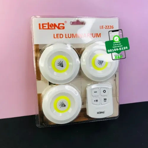 Kit Luminária LED com Controle Remoto - LUATEK