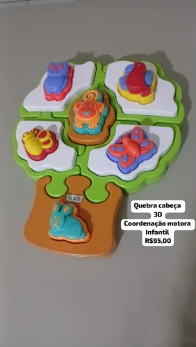 Quebra-cabeça 3D Infantil - Coordenação Motora