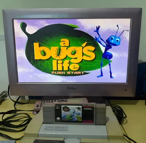 Jogo Vida De Inseto Super Nintendo Cartucho A Bug's Life