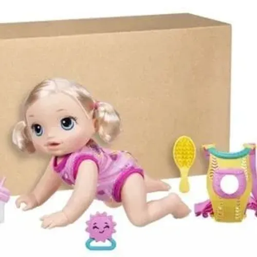 Boneca Baby alive go bye bye loira fala inglês e espanhol 