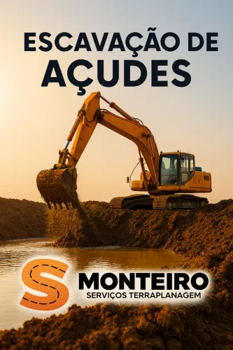 Escavação de açudes 