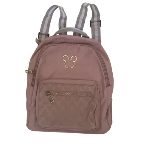 Bolsa Mochila Disney Silhuetas Mickey Original Rosa Pequena