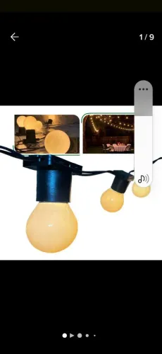 Varal de.lampadas 30.metros 30 lampadas