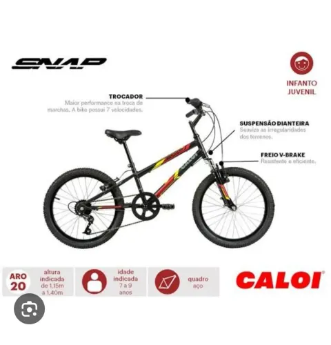 Bicicleta caloi 7 marchas aro 20