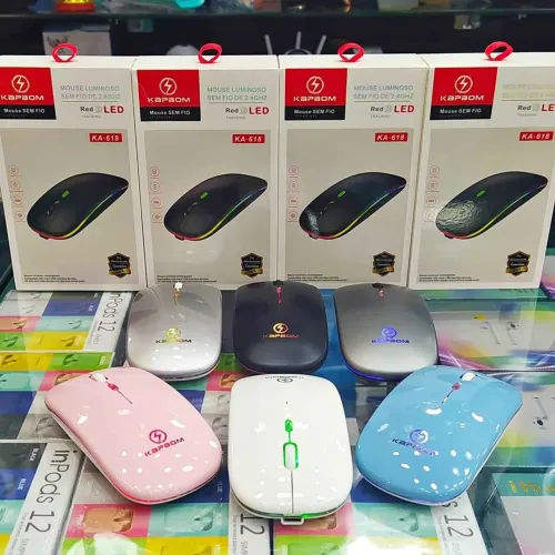 Mouse Sem Fio LED KA-618 - Várias Cores