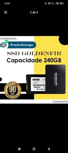 Ssd Goldenfir T800 240gb novo Premium 