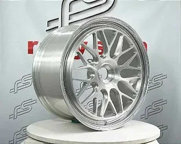 Jogo de Roda BBS VLS10 Aço Escovado Center Lock - 20x8,5 e 21x11 Offset 50 e 65  para gts