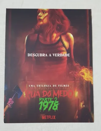 Mini pôster de Rua do Medo Parte 2 - 1978, da lata do tudum da Netflix