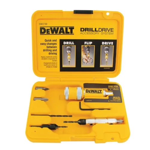 Jogo para Parafusadeira Furar/Parafusar com 8 Peças DEWALT-DW2730
