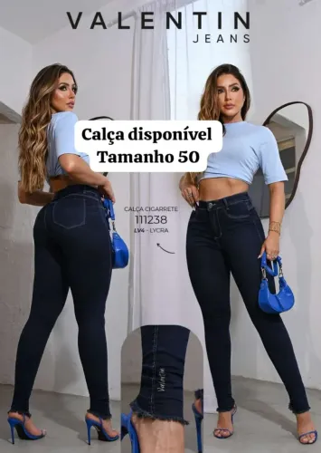 Calça Cigarrete, wide leg - Tamanhos /42/44/46/48