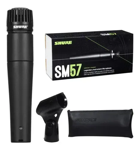 Microfone Shure SM57-LC Dinâmico