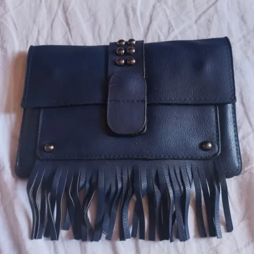 Bolsa de franja azul