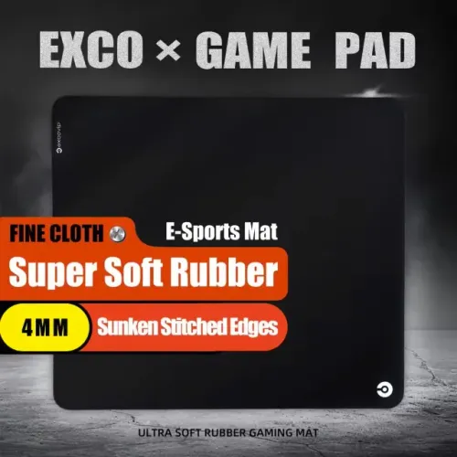 Mousepad Exco Sports Gaming, Super Soft, base de BORRACHA, 450x400x4mm, 12x 13,22