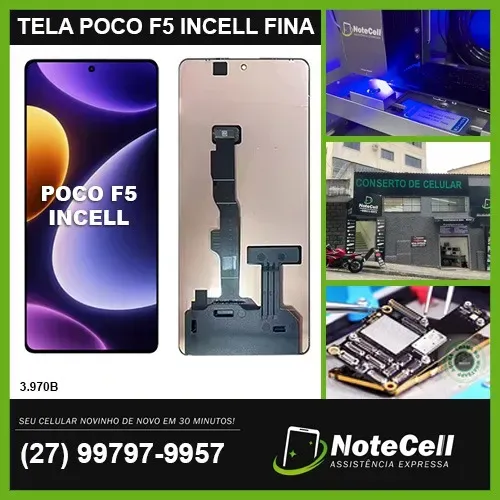 Tela Display Para Xiaomi Poco F5 Incell Premium Fininha 3.970a- Instalação Expressa