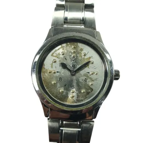Relógio Braille Tátil Swiss Quartz Unisex Retrô