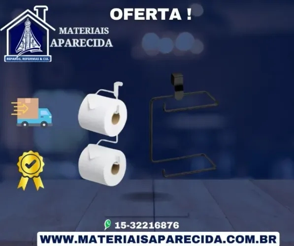 Papeleira Porta Papel Higienico Metal Caixa Acoplada -novo