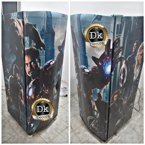 Geladeira Decorada Avengers