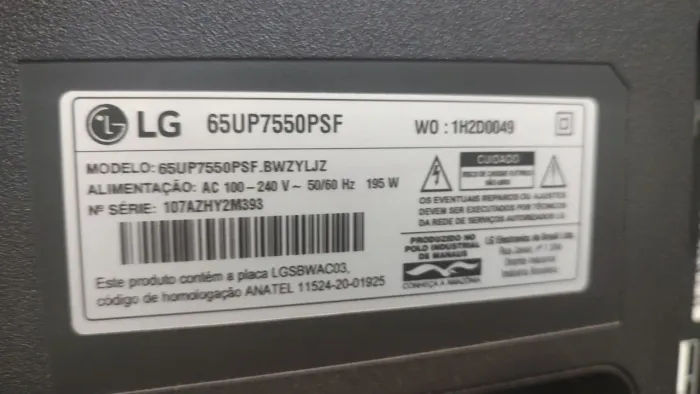 Barbada só hoje TV LG smart 65 polegadas 1500,00 reais