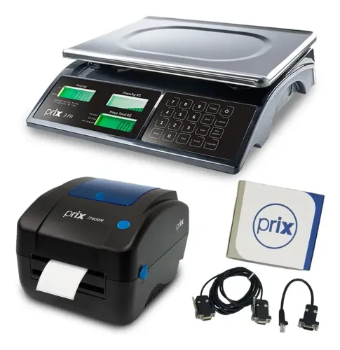 BALANÇA COMERCIAL PRIX 3 FIT + IMPRESSORA IT400M - KIT COMPLETO