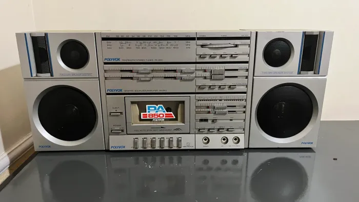 Rádio Gravador Polyvox PA-850 Modular Vintage ? Funcionando ? Raridade Anos 80