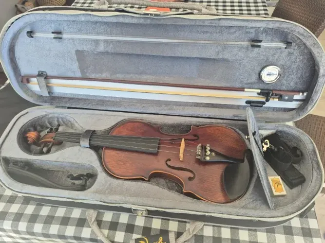 Violino Vignoli VIG 644-NA 4/4 completo com case, arco e acessórios