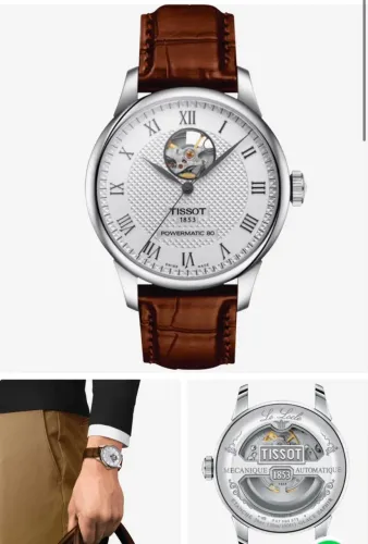 Relógio Tissot Le Locle Open Heart Powermatic 80 T006.407.16.033.01
