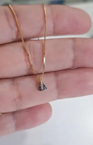 PINGENTE OURO 18K SANTA APARECIDA