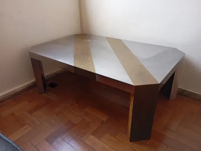 mesa de centro madeira maciça