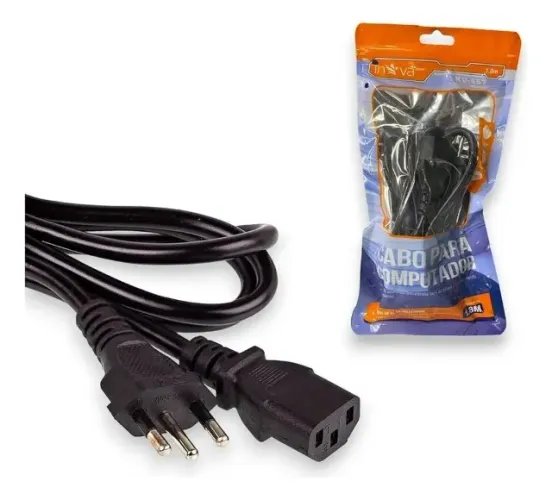 Cabo de Força Para Pc/Monitor/Fonte 1.2Metros