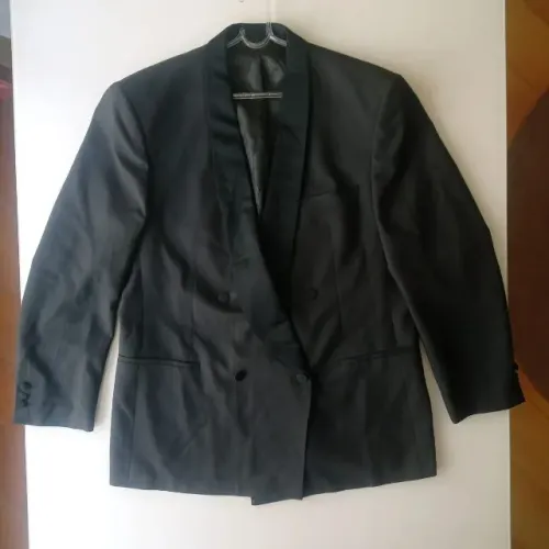 blazer smoking vintage - 52 (g)- pierre laffitte original - preto