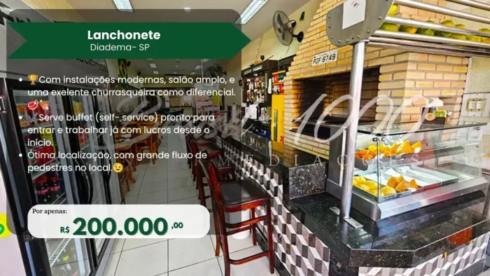 Lanchonete em Diadema, SP