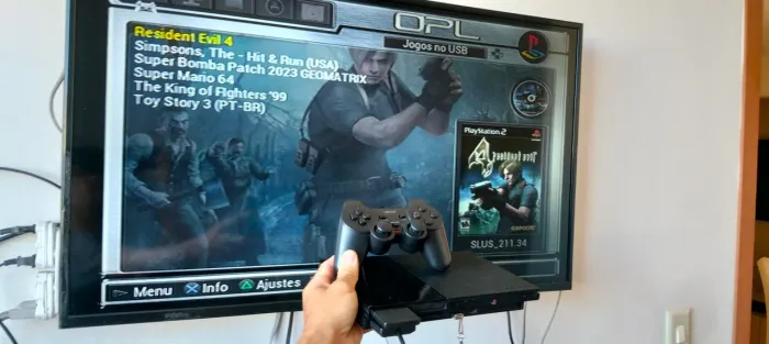 Ps2 slim pendrive jogos 1 manete