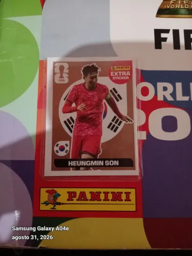 Figurinha extra sticker coreia Heungmin son 2026