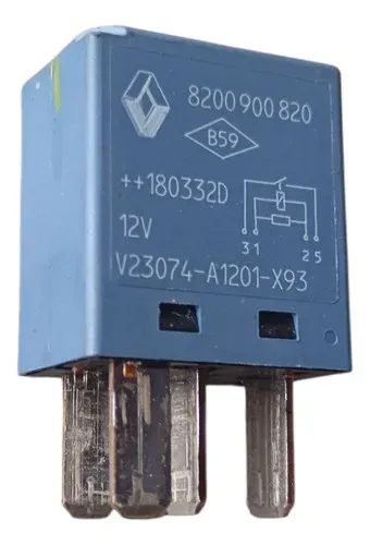 Rele Auxiliar Ar Condicionado 12v Renault Logan 2008 2015