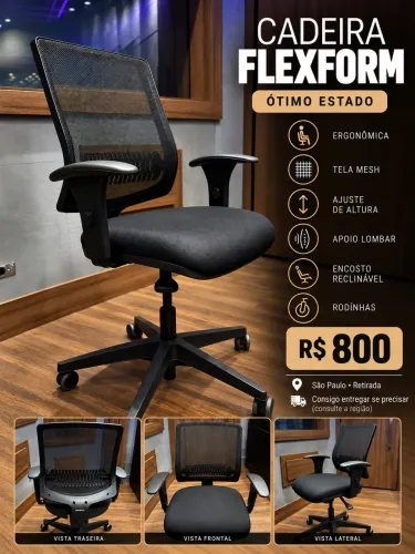 Cadeira Flexform ergonômica