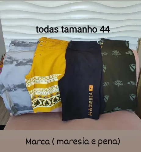 Bermudas de marca todas por 200 reais (maresia e pena)