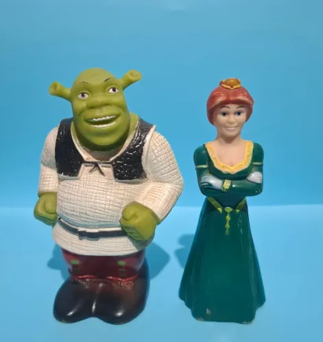 Shrek e Fiona Bonecos Bootlegs Antigos Colecionáveis(Leia a descrição)
