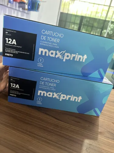 CARTUCHO DE TONER MAXPRINT Q2612A COMPATÍVEL COM HP PRETO
