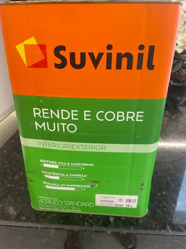 Tinta suvinil rende e cobre muito palha
