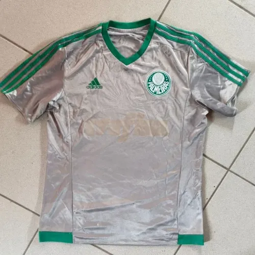 camisa original 2015 palmeiras prata adidas tamanho g 2016