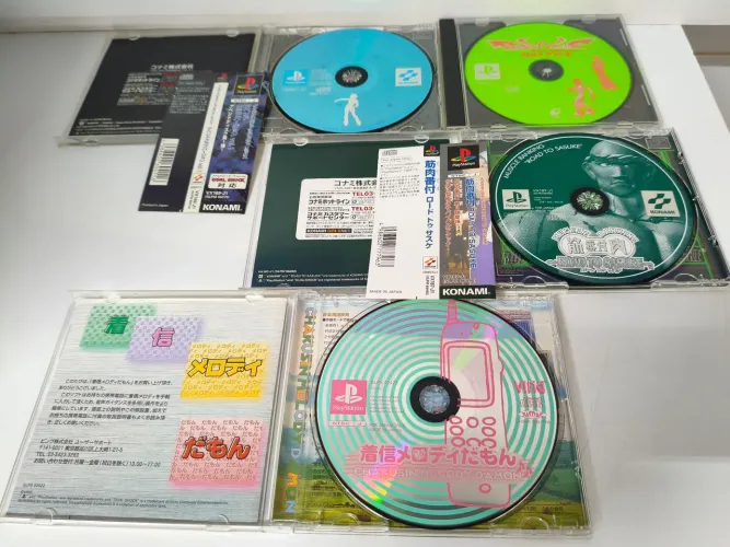 Lote 4 Jogos Originais PS1 Japoneses Completos Com OBI (Bust A Move)