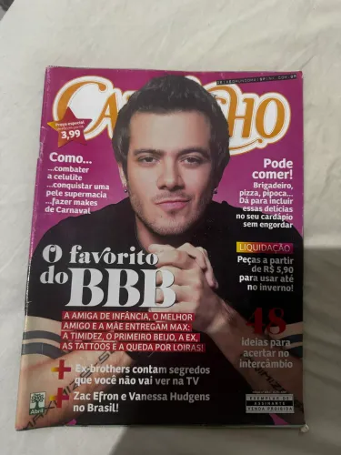 revista capricho - especial bbb (max porto) - ed. 1064 - 2009