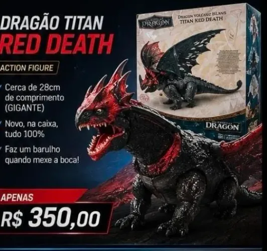 Dragão titã morte vermelha / Titan red death