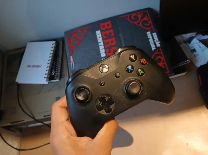 CONTROLE XBOX ONE S + ADAPTADOR SEM FIO PARA PC FUNCIONANDO TUDO