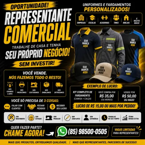 TENHA SEU PRÓPRIO NEGÓCIO SEM INVESTIR UM REAL!