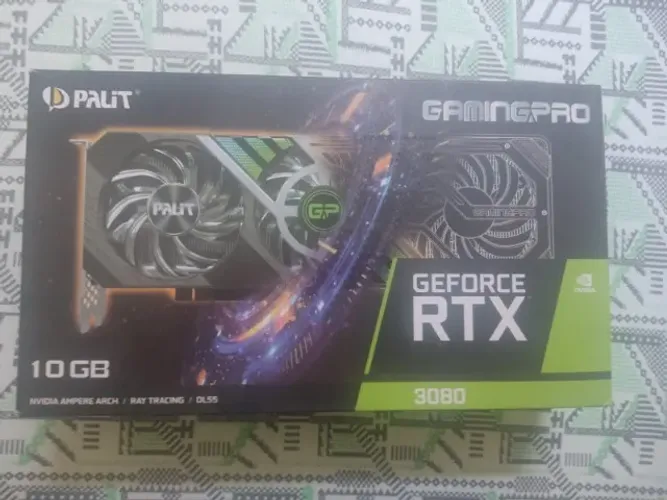 Placa de vídeo Palit GeForce RTX 3080 GamingPro 10GB com defeito.