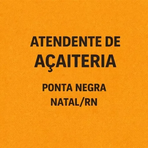 Atendente de Lanchonete