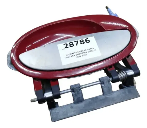 Maçaneta Externa Corsa Montana Dianteira Direita 2008 2009  Vermelho Dianteira