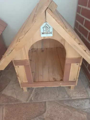 Casinha de Cachorro de madeira Pinus tamanho 2 Mocoi